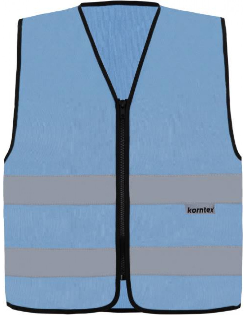 Vestă de lucru cu fermoar și elemente reflectorizante